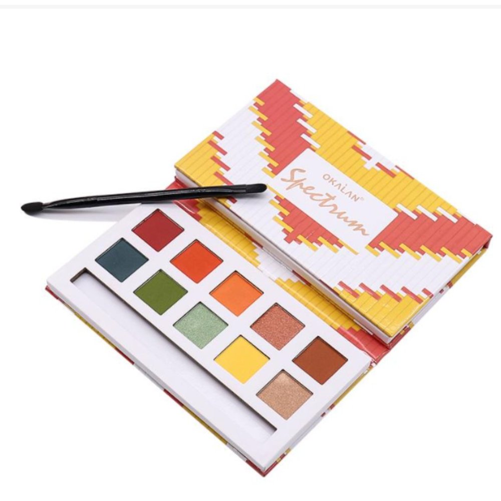 Okalan Spectrum Rainbow Eyeshadow Palette NIB